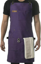 Asaya Chef and BBQ Apron with Bottle Opener and Hand Towel - 10oz Cotton Canvas by AsayaChefProducts