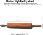 Classic Sapele Wooden Rolling Pin - Image 3