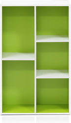 Furinno LUDER Book Shelf, 5-Cube Bookshelf, Reversible Bookcase, 9.4 x 19.5 x - Image 6