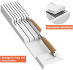 TIOPGHAD Bamboo-Silverware-Drawer-Organizer-Kitchen, Expandable Utensil Holder - Image 7
