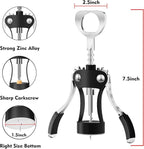 KORCCI Wine Opener, Heavy-Duty Zinc Alloy Wing Corkscrew, Premium Beer Bottle - Image 3