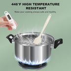 NileHome Silicone Spatula Set, 6 Pieces Food Grade Kitchen Utensils - Image 3