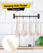 Pack of 4 Silicone Cooking Utensils Set, Non Stick Large Solid Spatulas - Image 6