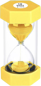 10 Minute Sand Timer Hourglass, Unbreakable 10 Min Hourglass Sand Watch by YLTIMER