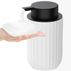 Ceramic Foaming Soap Dispenser, 12 oz Bathroom Foam Hand Soap Dispenser by Dlirho