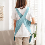 Cotton Cross Back Aprons Solid Color Cooking Kitchen Garden Smock - Image 3