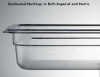 CURTA 6-Pack 1/3 Size 2.5" Deep NSF Polycarbonate Food Pans | Dishwasher & - Image 4
