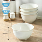 Hasense Soup Bowls, 40 Ounce Large Cereal Bowls - Image 2