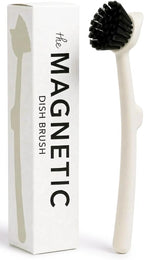 Earth & Mango Magnetic Dish Brush & Scraper, Snaps to Sink, Non-Scratch by Earth+%26+Mango