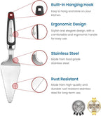 Pie Server Spatula and Cake Cutter Slicer, Stainless Steel Set - Image 3