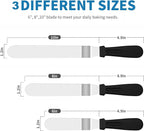 3 PCS Icing Spatulas, Offset Spatula, Stainless Steel Cake Decorating Spatulas - Image 2