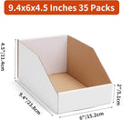 ZBEIVAN Cardboard Storage Bins Boxes 35 Packs 9.4x6x4.5 Inches, Easy Assembly - Image 2