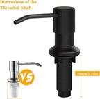 Soap Dispenser for Kitchen Sink, Built in Sink Soap Dispenser Lotion Dispenser - Image 4
