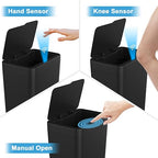 Naisu 2 Pack 4 Gal Bathroom Trash Can - Image 6