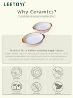 LEETOYI Porcelain Small Oval Au Gratin Pans, Baking Dish Set - Image 5