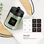 3 Pack Apothecary Jar Canisters Bathroom Vanity Organizer - Image 4