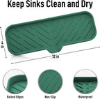 Zulay Kitchen Large Silicone Sponge Holder – Flexible Sink Organizer Tray - Image 4