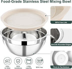 5 Piece Stainless Steel Mixing Bowls - Image 3