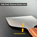 Vovoly Extra Wide Griddle Scraper, 5.5''x5.5'' Smashed Burger Scraper Grill - Image 3