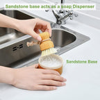 SUBEKYU Bamboo Dish Brush Set - Image 5