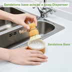SUBEKYU Bamboo Dish Brush Set - Image 4