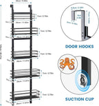 5-Tier Over the Door Pantry Organizer, Cabinet Door Organizer, Kitchen Pantry - Image 3