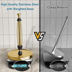 Paper Towel Holder Countertop, Stainless Steel, Weighted Base, Paper Towel Roll - Image 5