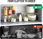 Clear Spice Rack Shelves, Pantry Organizers and Storage Set of 4, Display Shelf - Image 5