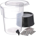 Carlisle FoodService Products Round Beverage Dispenser, Durable Drink Dispenser - Image 8