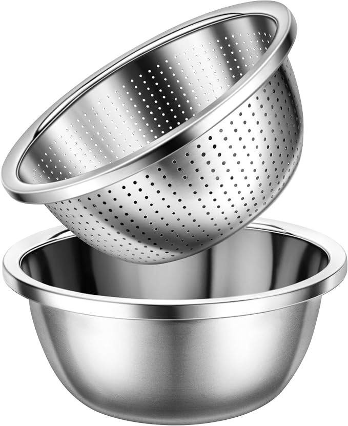 Colander 304 Stainless Steel 3-quart by Gulex