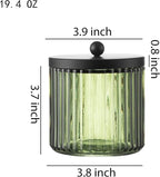 KMwares 2-Pack Glass Qtip Holder Dispenser Set - Image 3