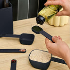 bella 9-Piece Nested Measuring Cups & Spoons Set, 4 Cups, 4 spoons, 1 Leveler - Image 5