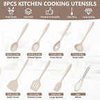 TeamFar 8 PCS Silicone Cooking Utensils - Image 2