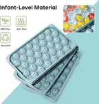 Ice Cube Trays with Lid and Bin, 0.8 IN Small Round Ice Cube Mold - Image 3