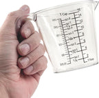 1 Cup Measuring Cup, Laser-Etched oz/cup/mL/Tbsp, Small Plastic Measuring Cup by NaNaPaly