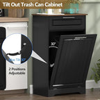 Single 10 Gallon Tilt Out Trash Can Cabinet - Image 4