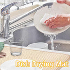 2 Pcs XXL Dish Drying Mats, Absorbent Microfiber Drainer Mat, Large Size 24×17" - Image 6