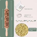 Floral Vine Embossed Rolling Pins - Image 4