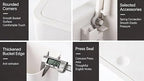 Compact Push-in Trash Can with Lid - Image 9