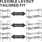 Simple Houseware Under Sink 2-Tier Heavy Duty Expandable Rack Organizer - Image 5