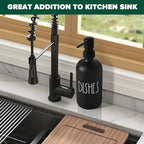 VIMERPA Dish Soap Dispenser, Matte Black Soap Dispenser - Image 4