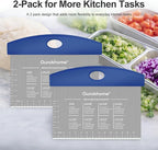 Ourokhome 2 Pack Bench Scraper Dough Cutter, Stainless Steel Dough Scraper - Image 6