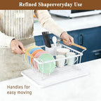 Dish Racks for Kitchen Counter, Thickened Metal Dish Drying Rack - Image 8