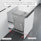 Dowell B15 Aluminum Base Wastebasket Pullout - Image 6