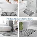 AWW Foldable Stone Bath Mat, Quick Dry Diatomaceous Earth Bath Mat - Image 6