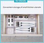 DCA 12 Pack Clear Drawer Organizer, 4 Sizes Makeup organizer, Vanity Organizer - Image 5