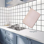 Pink Dish Drying Mats for Kitchen Counter, 2 Pack Dish Drying Mat Drying Pad - Image 4