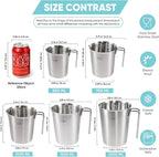Newness 5 Pack Stainless Steel Measuring Cups Set Metal Measuring Cup - Image 5