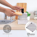 zccz Soap Dispenser with Sponge Holder, Liquid Hand and Dish Soap Dispenser - Image 4