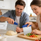 Ourokhome 2 Pack Bench Scraper Dough Cutter, Stainless Steel Dough Scraper - Image 8
